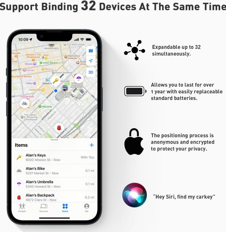 Key Finder Energy Tracker – 365 Days Battery